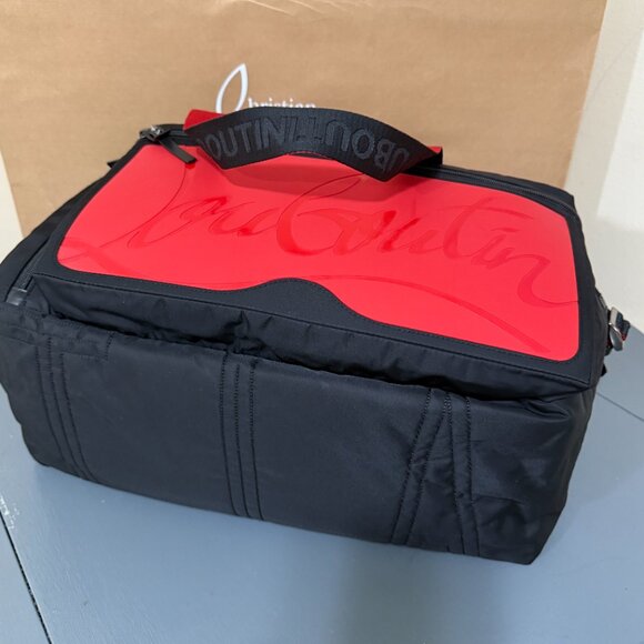 Christian Louboutin LOUBIDEAL SPORT BAG duffle BAG sneaker sole LARGE - Picture 11 of 15